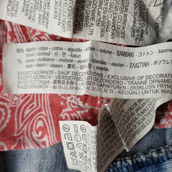 Zara Trafaluc Bandana Cutoff Shorts - Picture 5 of 5